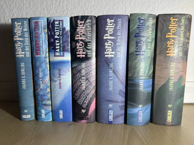 Harry Potter KOMPLETT Band 1 2 3 4 5 6 7 gebunden Buch  Sammlung Carlsen