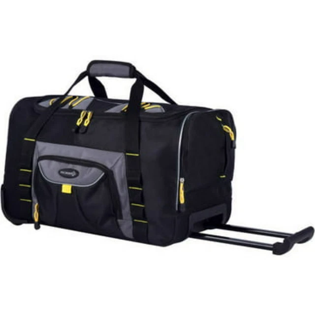 Bag Duffel W/ Blade Wheels Rolling Travel Luggage Suitcase Large Carry On Handle