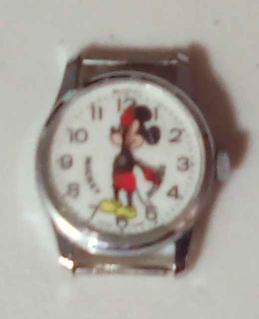 VTG Bradley Walt Disney Swiss Made Mickey Mouse Watch #23-no Band-Untested