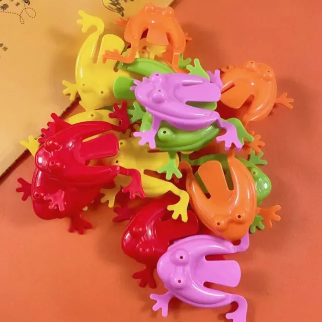Ranas de plástico saltando - botín de juguete de piñata / relleno de bolsas de fiesta, boda / parentesco