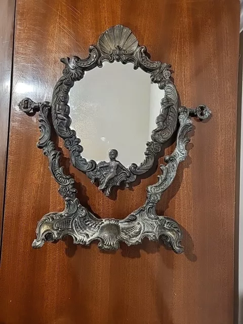 collectable art Noveau  Mirror. Mirror on Swivel