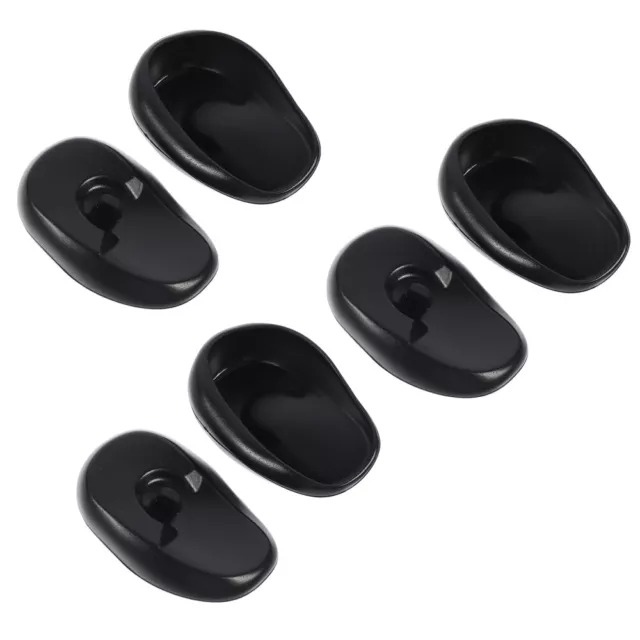 6pcs Hair Dye Earmuffs Black Plastic Hairdressing Ear Cover Protector-LE