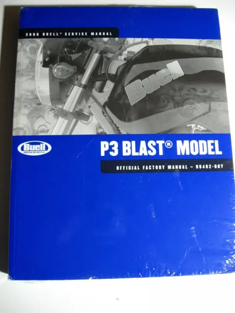 2008 BUELL P3 Blast SERVICE Shop Repair MANUAL NEW in Wrap 99492-08Y