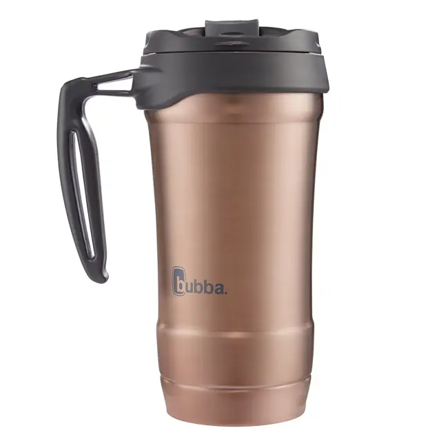 Bubba Hero Dual-Wall Vacuum-Insulated Stainless Steel Travel Mug, 18 Oz., Rose G 3