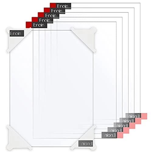 Enoin 6pcs 8 x 12 Inch Clear Acrylic/Plexiglass Sheet 0.118 1/8 Inch Thick Pl...