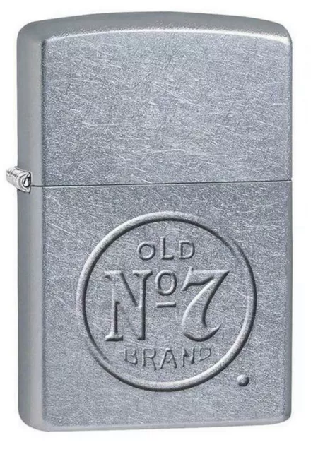 ZIPPO Feuerzeug JACK DANIELS STAMP Street Chrome Whiskey Old No 7 NEU OVP