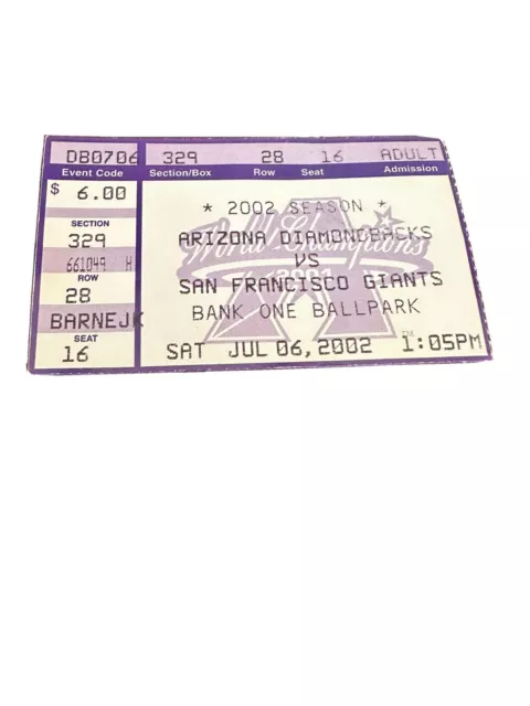 ticket stub