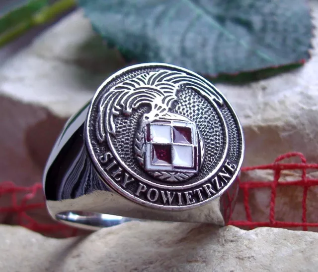 Polish Eagle Orzel Ring – Surgical Steel 316L, Silver/Gold, Poland Pinky Ring