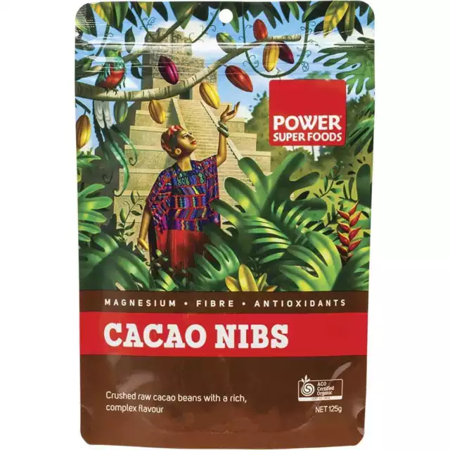 Power Super Foods Organic Cacao Nibs 125g