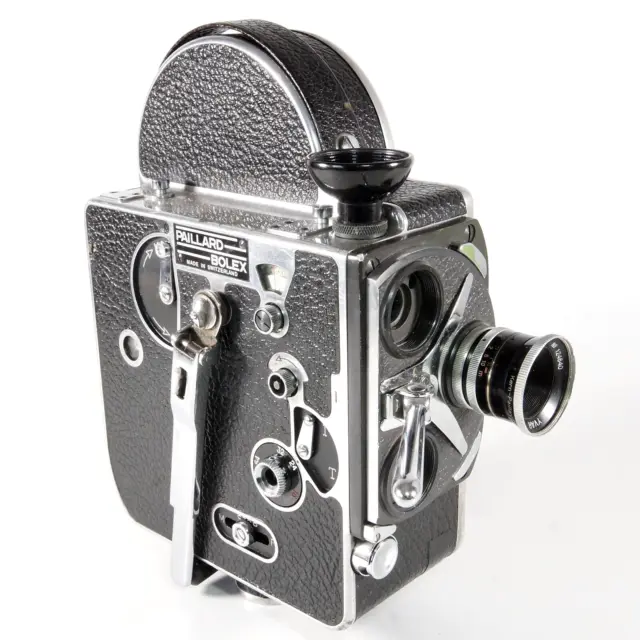 ✅ Cámara de cine Paillard Bolex H16 Supreme vintage 1957 16 mm con lente f2,8 16 mm