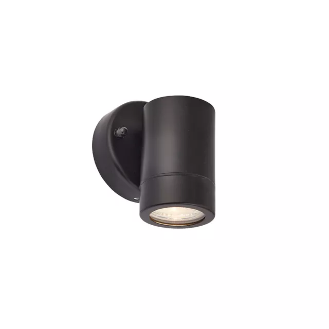 SAXBY Palin Outdoor Garden Porch Down Wall Light Black / White Waterproof IP44