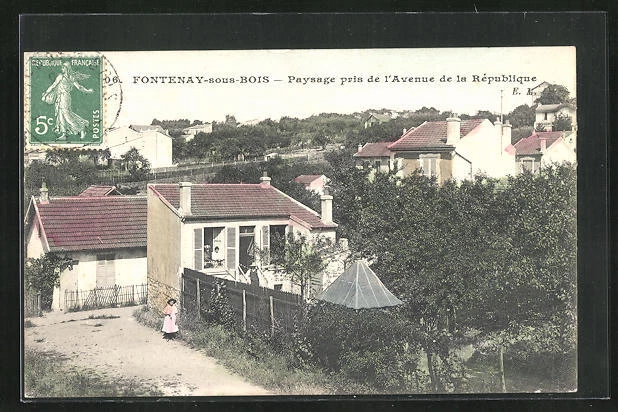 CPA Fontenay-sous-Bois, Paysage pris de l´Avenue de la Republique