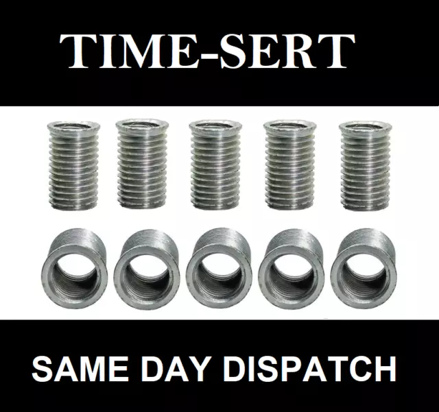 5 x Wurth TIME SERT® INSERTS M6 x 1 - 12mm length, 5 Pack - for Thread Repair