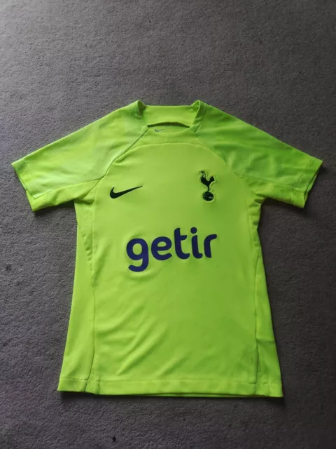 NIKE TOTTENHAM HOTSPUR Spurs Strike Training Drill Top Size Youth Small Yellow £12.00 - PicClick