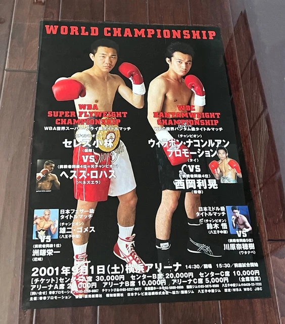 2001 CELESTE KOBAYASHI VS Jesus Rot VOR-ORT Kampf POSTER Boxen selten ...