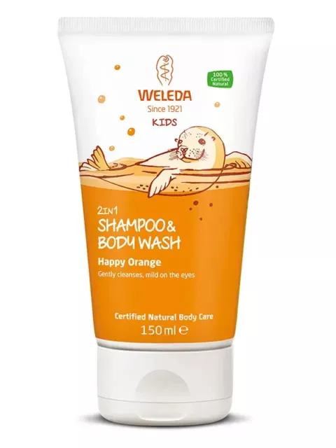 Weleda Happy Orange Kids 2 in1 Shampoo and Body Wash - 150 ml