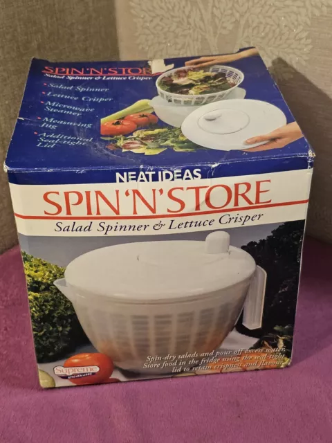 Neat Ideas Spin 'n' Store Salad Spinner - Microwave Steamer, Measuring Jug