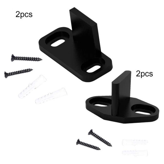2x Sliding Barn Door Floor Guides Bottom Guide Floor Mounted for Closet
