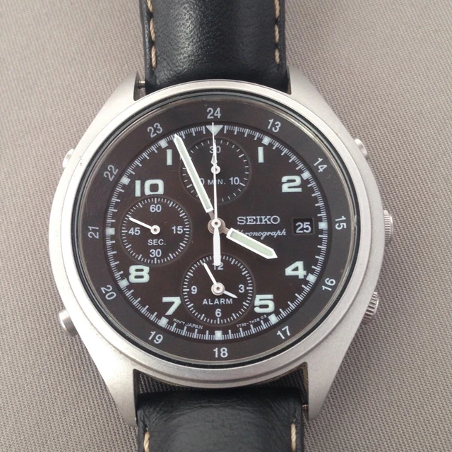 Montre Seiko LASSALE Chronographe CAW007J PREMIUM - Mouvement Quartz 7T32-6A69 - Vintage Années 90 - Neuf Avec étiquettes