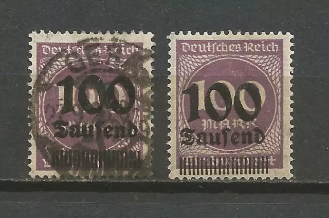 Deutsches Reich 1923 Mi 289A gestempelt+MNH**postfrisch