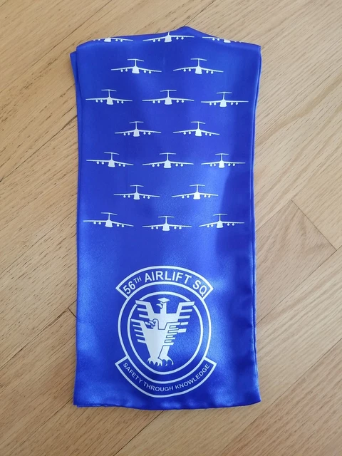 USAF 56th Airlift Squadron C-5A Galaxy Altus AFB Oklahoma Air Force Scarf Rakkel USAF 56th Airlift Squadron C-5A Galaxy Altus AFB Oklahoma Air Force Scarf Rakkel
