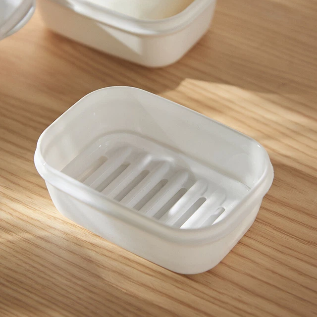 Soap Container Box Sealing Travel Soap Holder Soap Case With Lid Drain Soap  BII