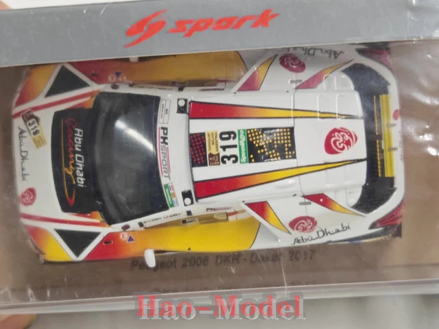 Spark- Peugeot 3008 DKR-Dakar 2017-Echelle 1/43, S5612, Blanc