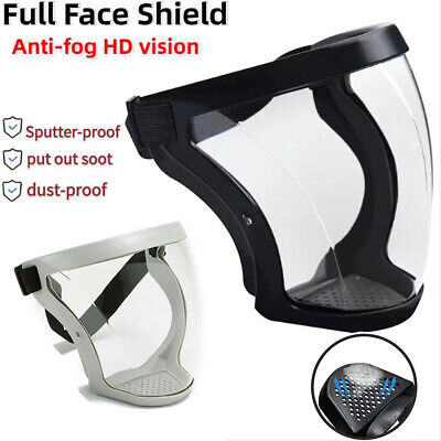 US Full Face Anti-fog Shield Super Protective Head Cover Transparent Safety Mask