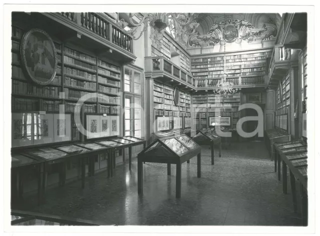 1970 ca BRESCIA Biblioteca Queriniana - Sala - Veduta (2) Foto 24x18 cm