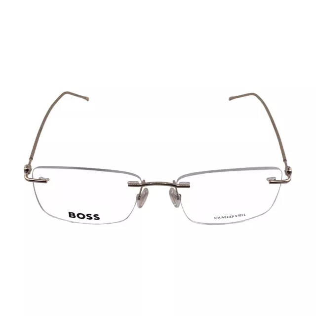 BOSS BY HUGO BOSS 1421 Gold Rimless Eyeglasses Frames 57mm 18mm 145mm ...