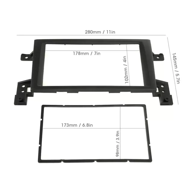 2 Din Car DVD Stereo Radio Fascia Dash Panel Frame Kit For Grand Vitar *^