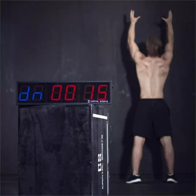 Sports Timer Countdown Stopwatch 6 Digit Wall Timer Remote Control Programmable 3