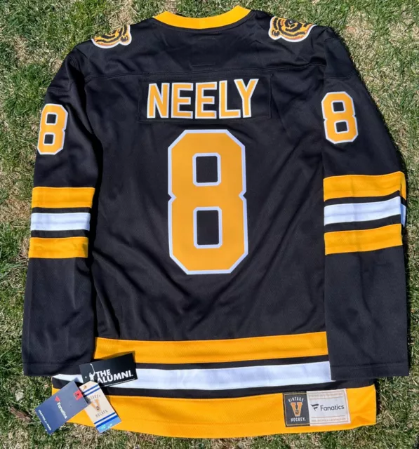 Boston Bruins No8 Cam Neely Yellow CCM Throwback Stitched Jersey