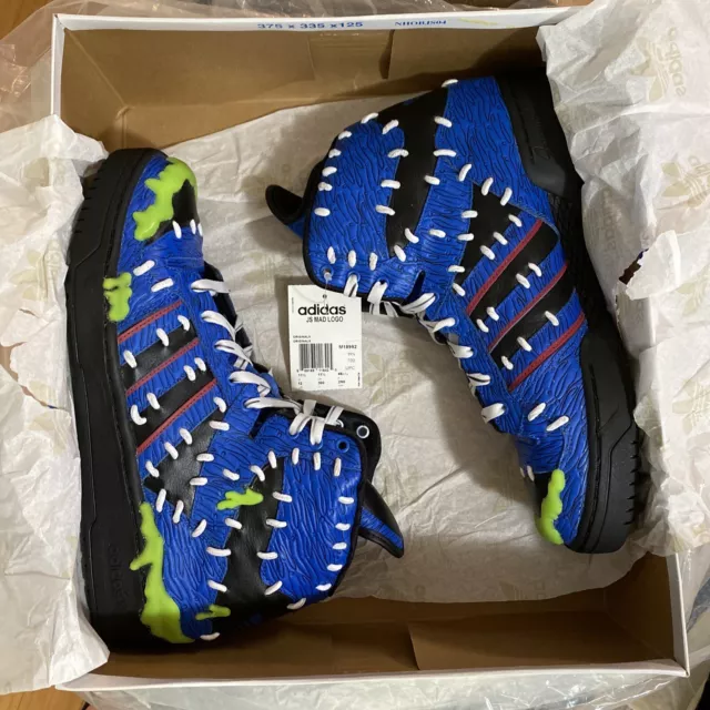 New Adidas Shoes Jeremy Scott Madballs Men’s Size 12 Shoe M18992 JS MAD LOGO NIB