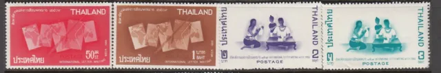 Thailand - International Letter Writing Week (MNH Set) 1966 (CV $59)