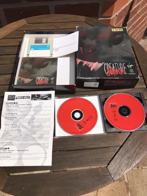Creature Shock 1994 PC Big Box VGC CD ROM Virgin Argonaut Software.