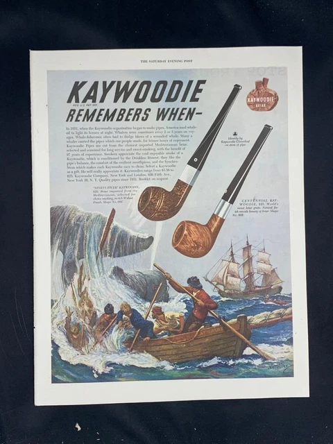 Magazine Ad* - 1948 - Kaywoodie Briar Pipes - (#2)