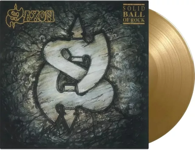 Saxon – Solid Ball Of Rock limited gold numbered LP Album vinyl record 2024 rock