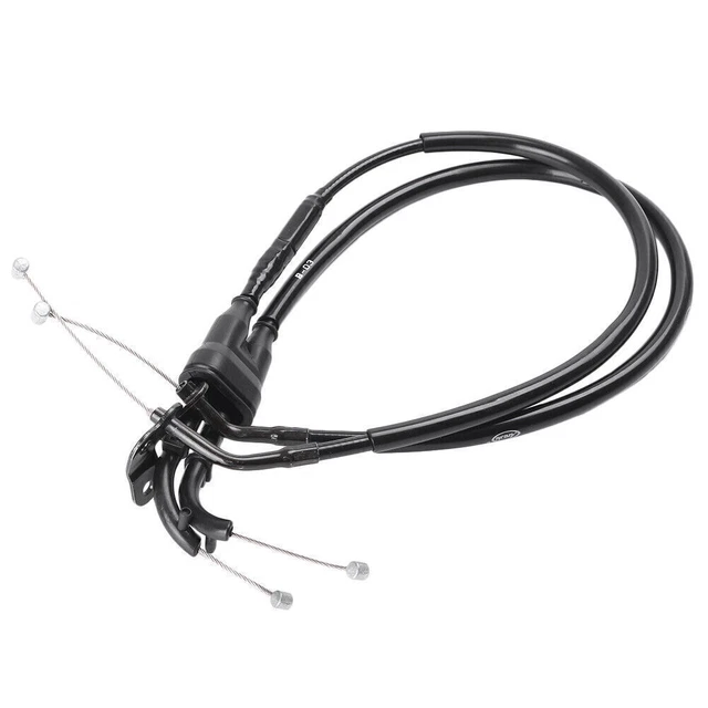 2pcs Throttle Cables Wire Line Motorcycle Fit For Yamaha YZF R1 2007 2008 Black