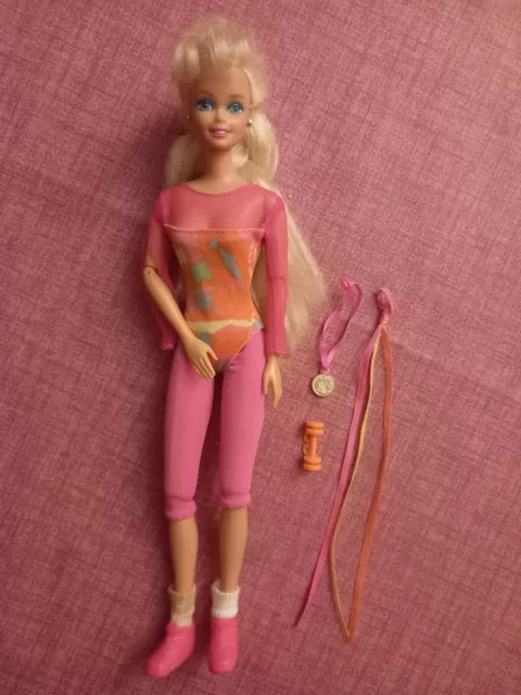 Gymnastik Aerobic Sport Barbie 90er mit Zubehör