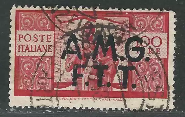 Italy Trieste Zone A Stamps 14 Sas 17 100L Bright Carmine Usd VF 1947 SCV $45.00