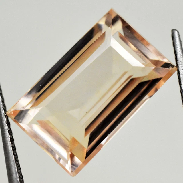 9.50 Ct Natural Morganite Peach Color VERY CLEAN IF Certified Gemstone SEE VIDEO