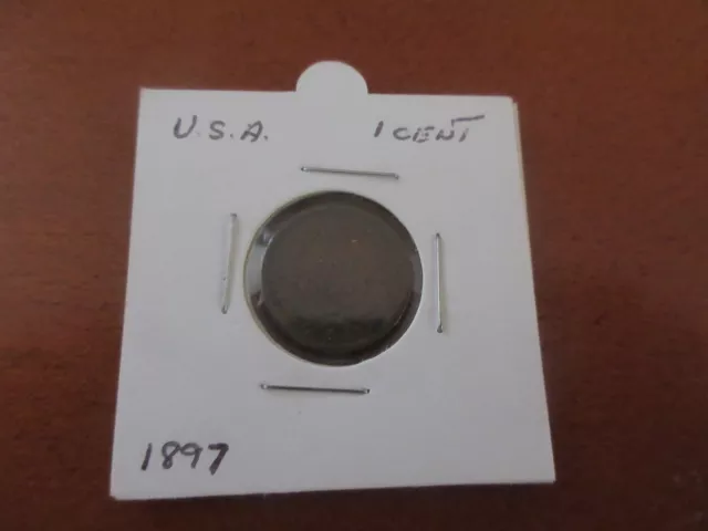 usa 1 cent coin 1897 indian head nice coin