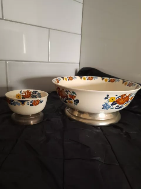 MYOTT MEAKIN DYNASTY COLLECTION KISMET TUREEN fruit serving bowl large and small