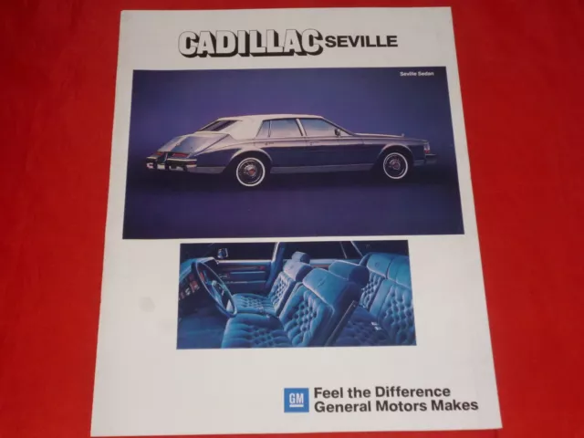 CADILLAC Seville Prospektblatt Brochure Sheet Depliant Folleto von 1983