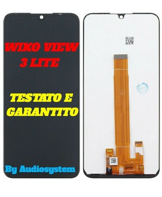 DISPLAY LCD TOUCH SCREEN Per WIKO JERRY 2 NERO VETRO RICAMBIO