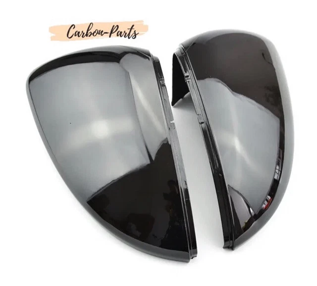 Johns Spiegelkappen Für VW Crafter Ab 09/16 - Schwarz Set Unten Links + Rechts