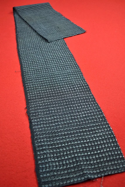 Vintage Japanese Fabric Cotton Antique Boro Patch Indigo Blue KASURI 48"/MM66/55