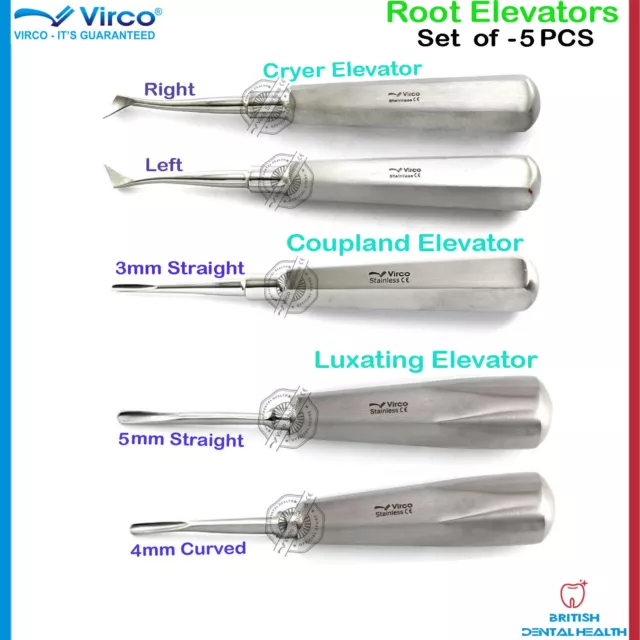 Dentaire Root Elevators / Dents Desserrement Chirurgical / Dentistes