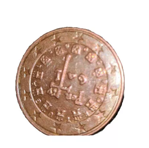 5 Euro Cent Münze 2002 Portugal.